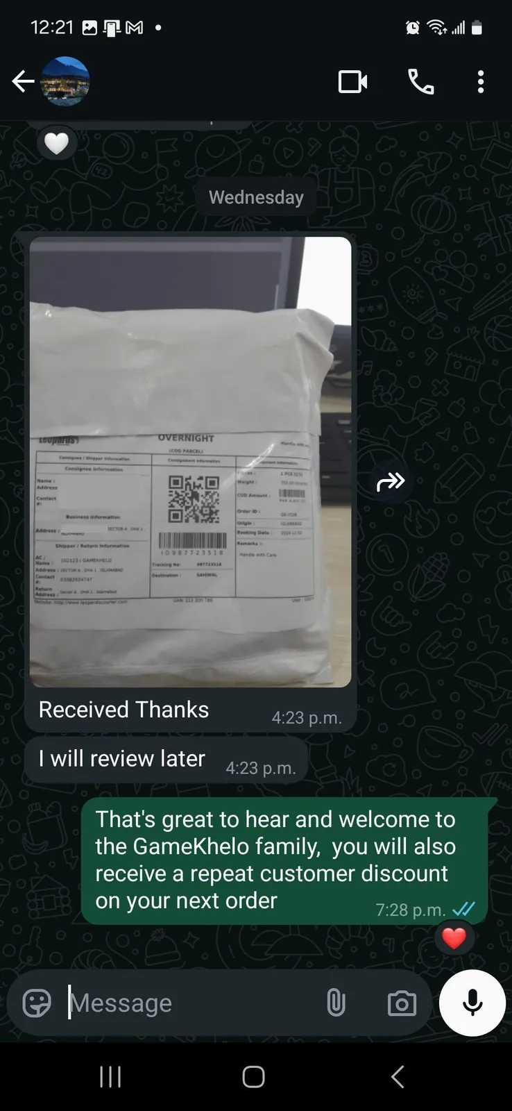 Umar's review photo